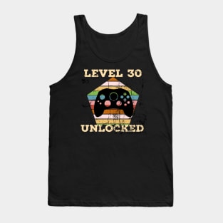 Level 30 complete. Gamers birthday tshirts Tank Top